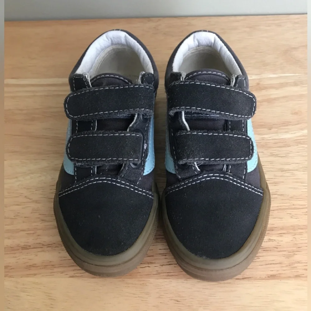 Vans Old Skool Velcro Sneaker Grey Size: US Toddler 11 EUR 27.5 CM 16.5